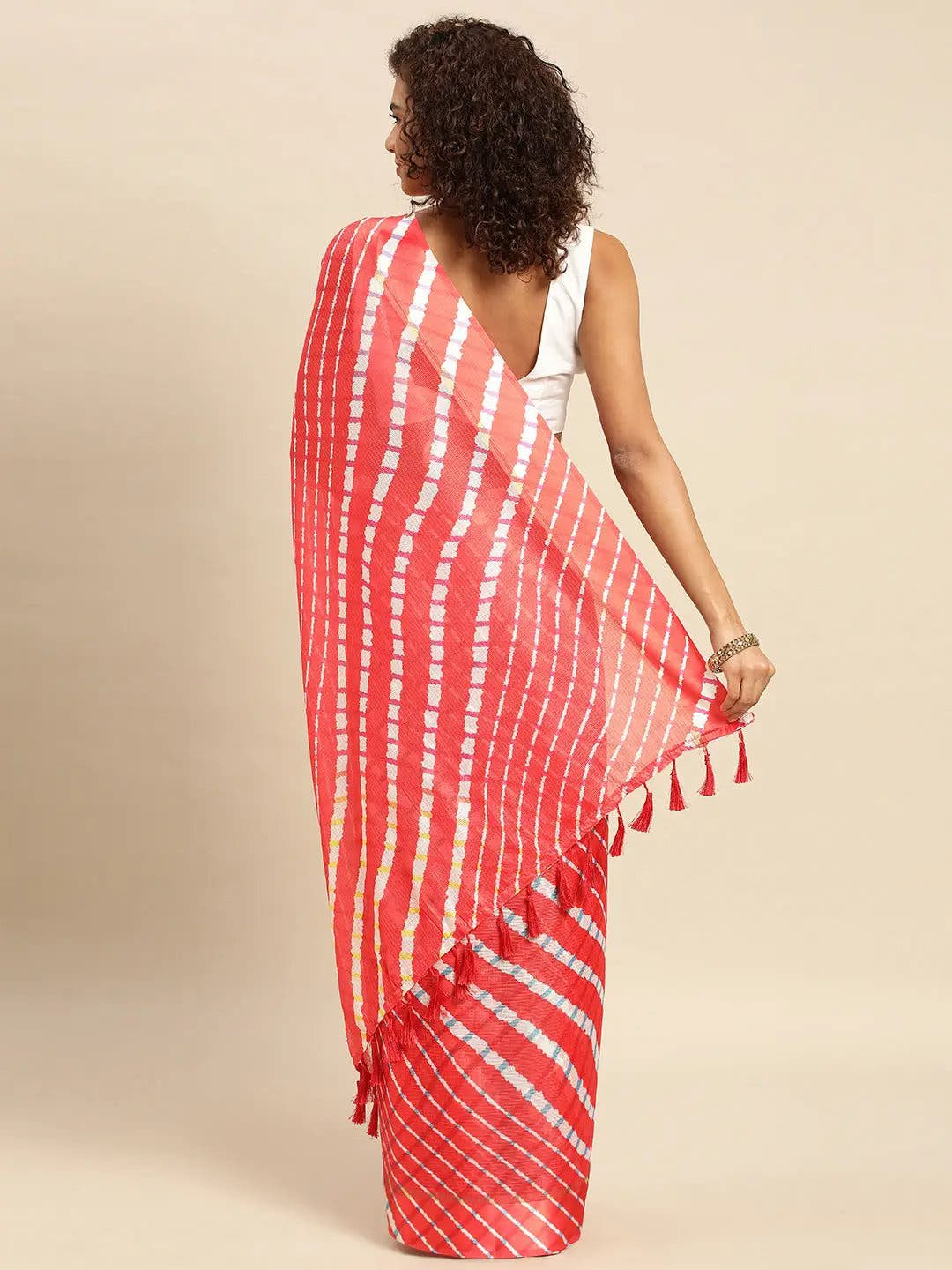 Soft Satin Kota Doriya Batik Print Saree