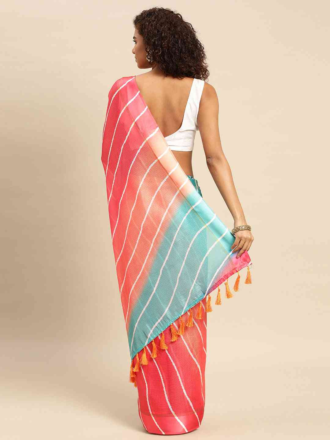 Soft Satin Kota Doriya Batik Print Saree