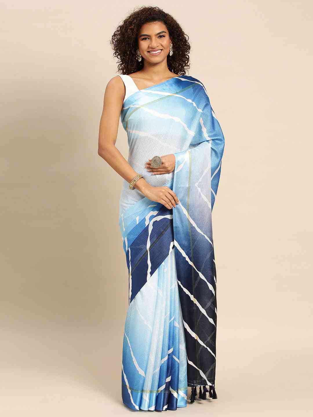 Soft Satin Kota Doriya Batik Print Saree