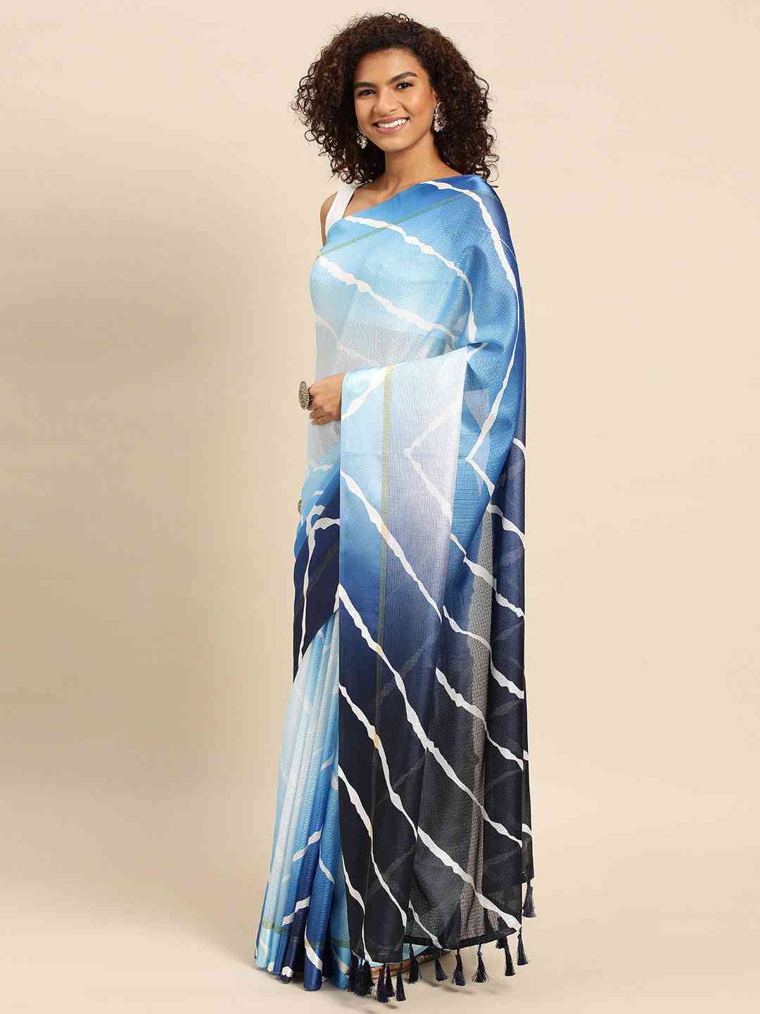 Soft Satin Kota Doriya Batik Print Saree