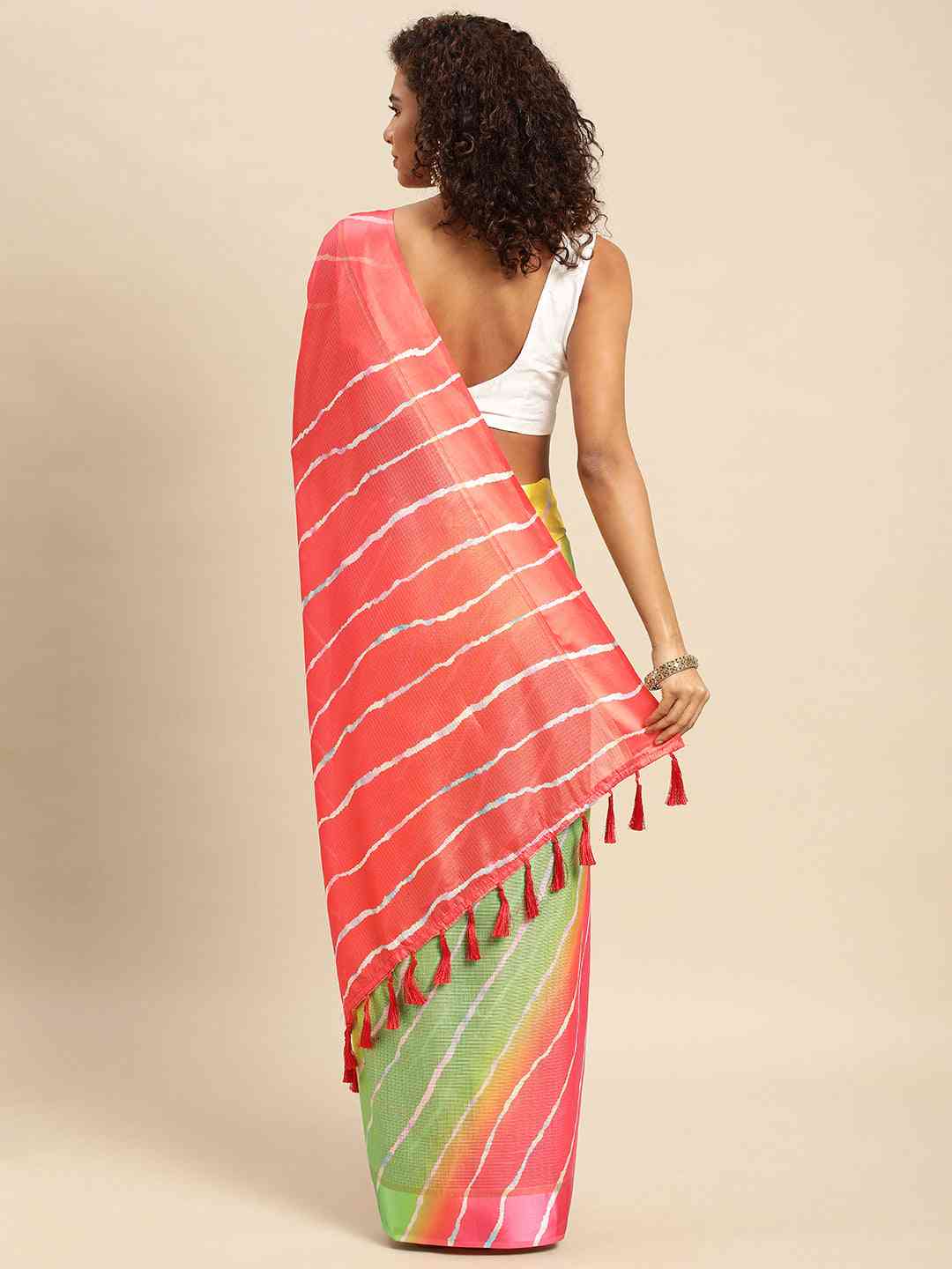 Soft Satin Kota Doriya Batik Print Saree