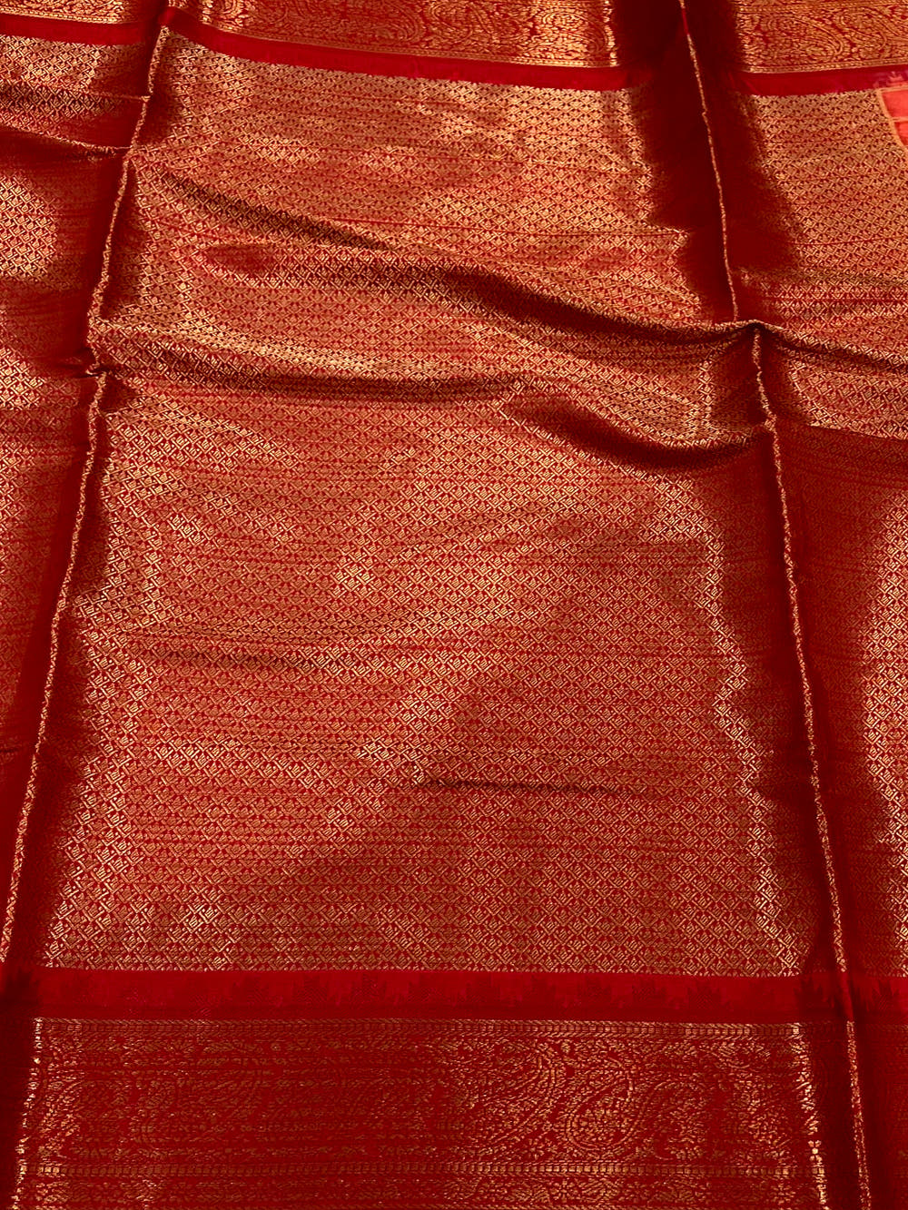 Red Floral Bloom Kovai Rettapet Saree