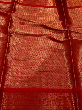 Red Floral Bloom Kovai Rettapet Saree