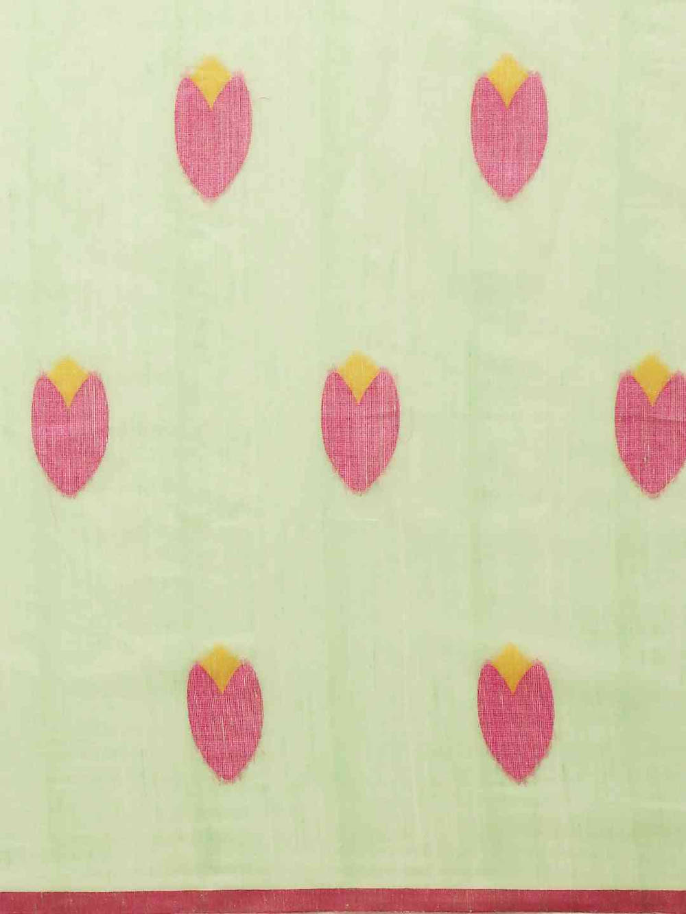  Exclusive Banarasi Pista Colour Print Linen Saree