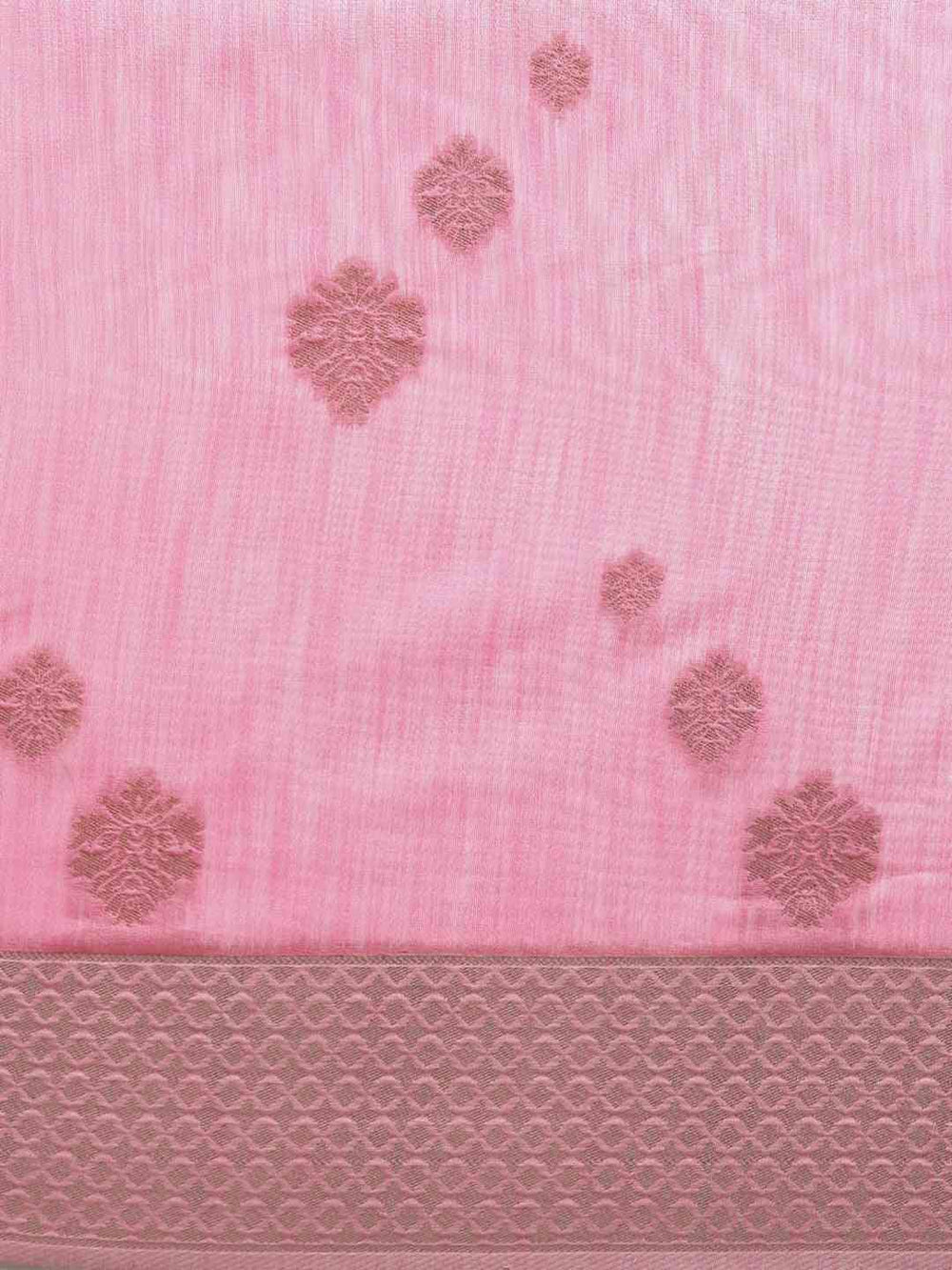 Bollywood Pink Colour Cotton Saree