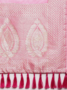 Bollywood Pink Colour Cotton Saree