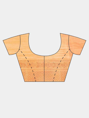 Stylish Bollywood Orange Colour Woven Design Cotton Saree