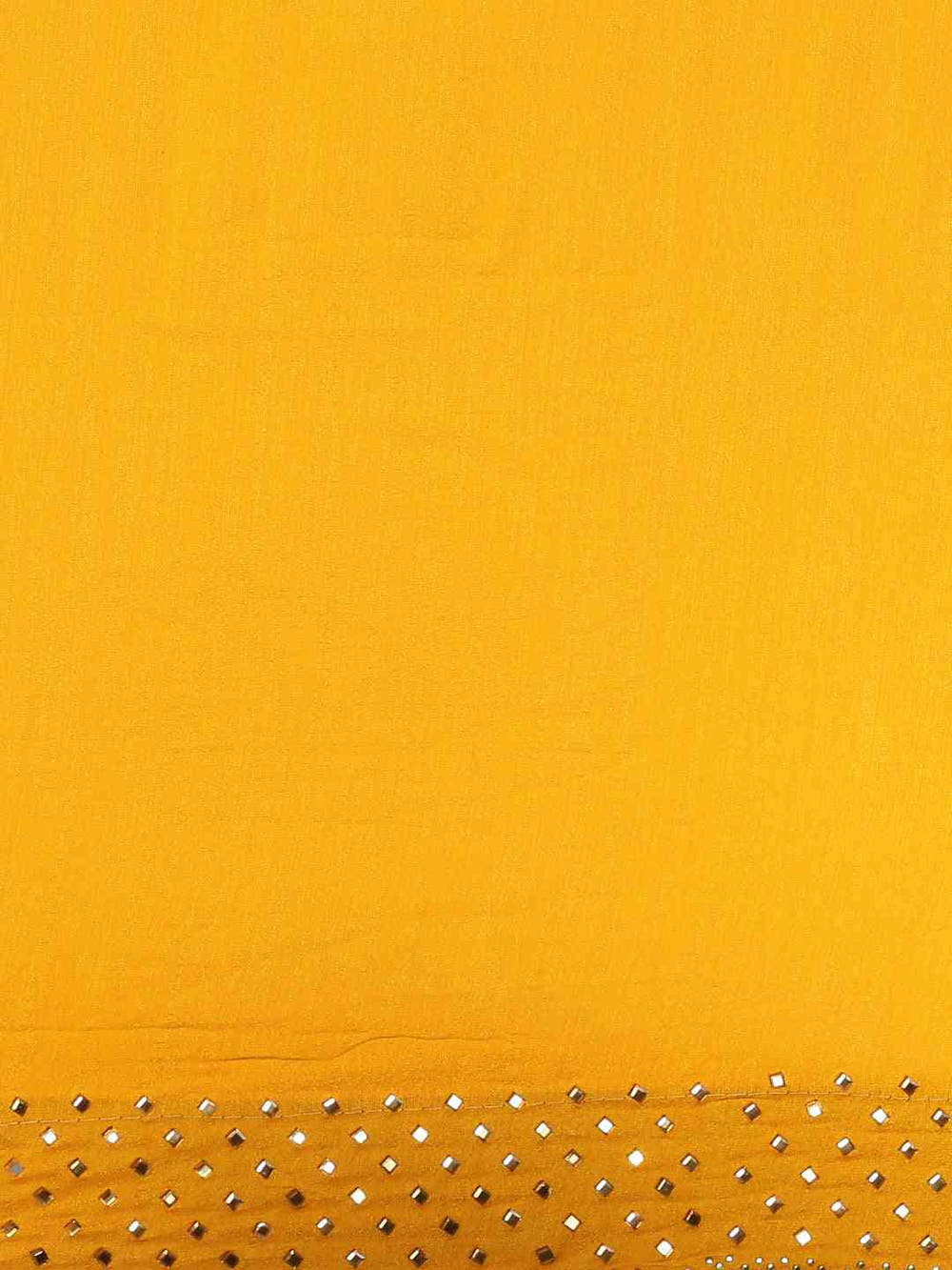 Poly Silk Orange Colour Saree with Embellished Border