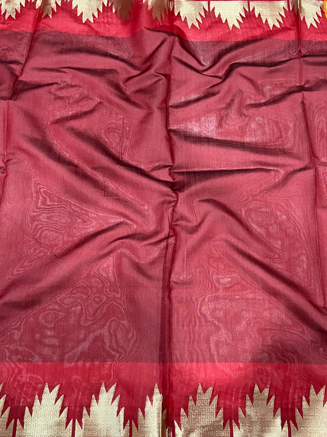Black Banarasi Raw Silk Ikkat Saree