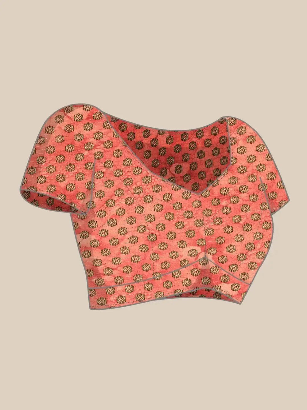 Beautiful Floral Printed Silk Saree