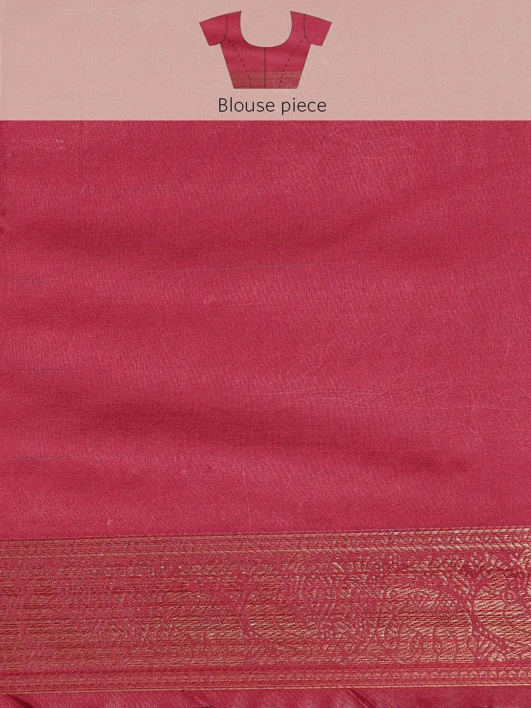 Stylish Kanjivaram Zari Silk Saree With Ethnic Motifs