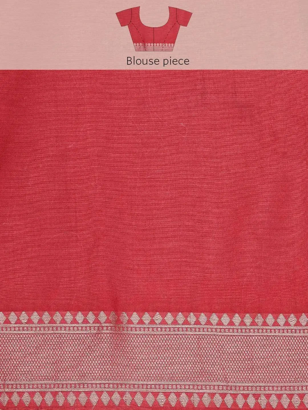  Kanjivaram Zari Silk Saree With Ethnic Motifs