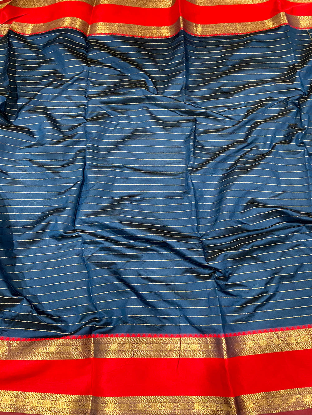 Royal Blue Silk Woven Kanchi Banarasi Saree

