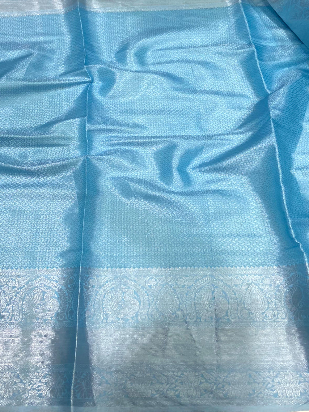 Blue Banarasi Kanjivaram Silk Saree