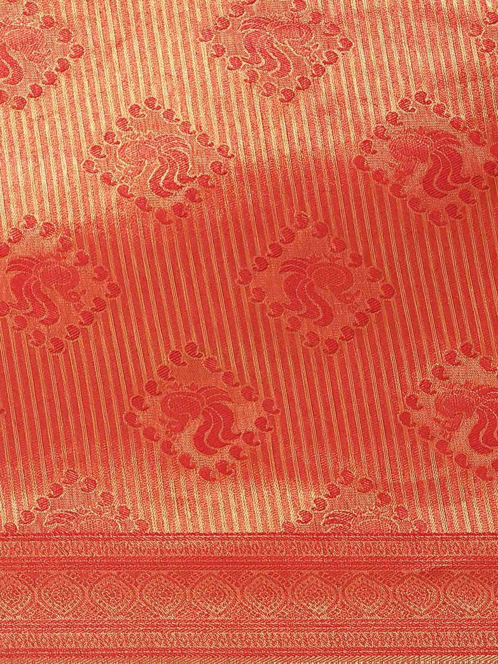  Beautiful Red Colour Banarasi Saree 