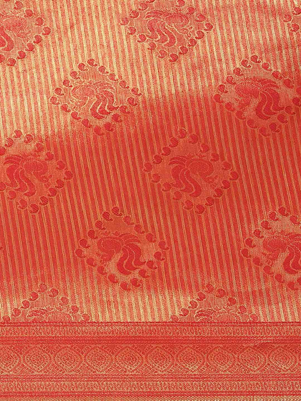  Beautiful Red Colour Banarasi Saree 