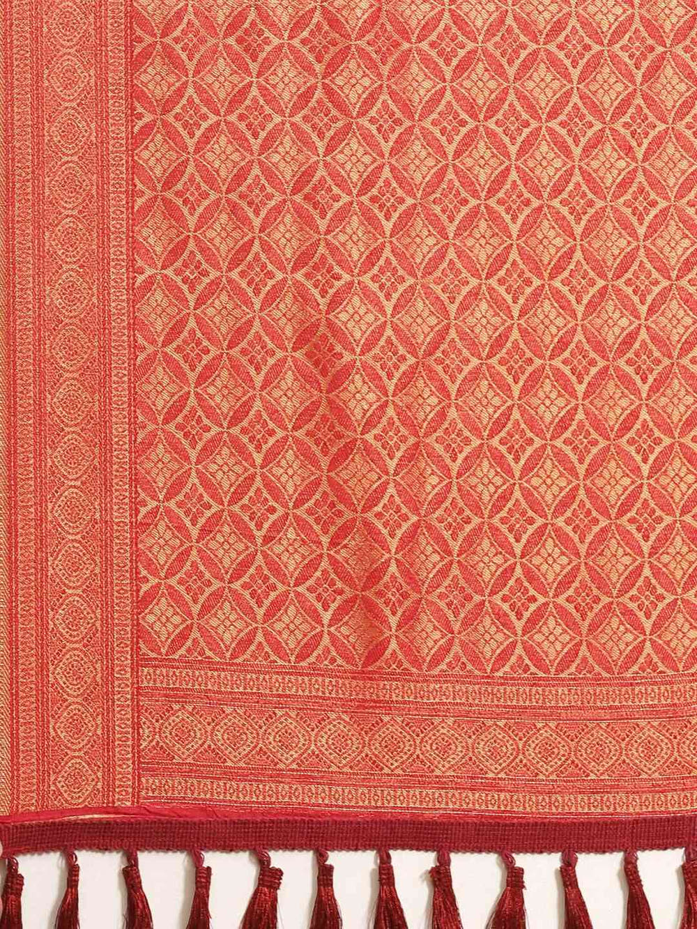  Beautiful Red Colour Banarasi Saree 