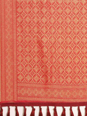  Beautiful Red Colour Banarasi Saree 