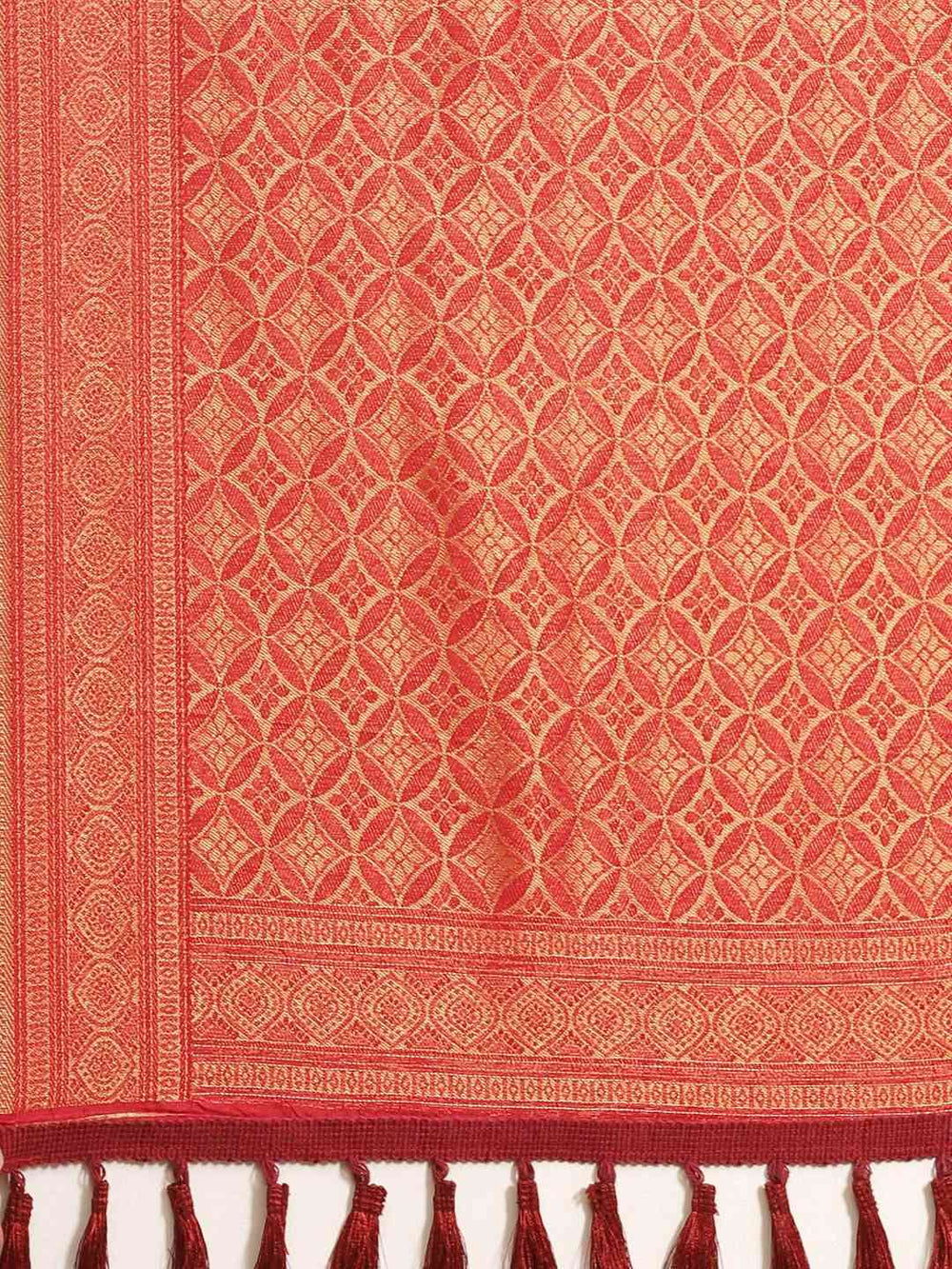  Beautiful Red Colour Banarasi Saree 