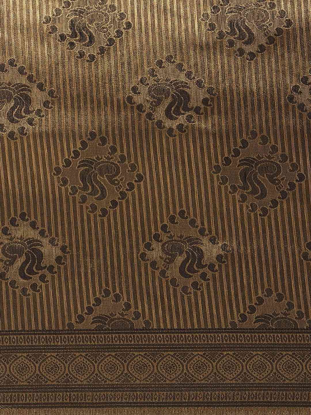 Trendy Black Zari Banarasi Saree