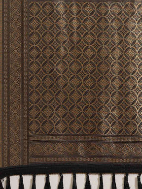 Trendy Black Zari Banarasi Saree