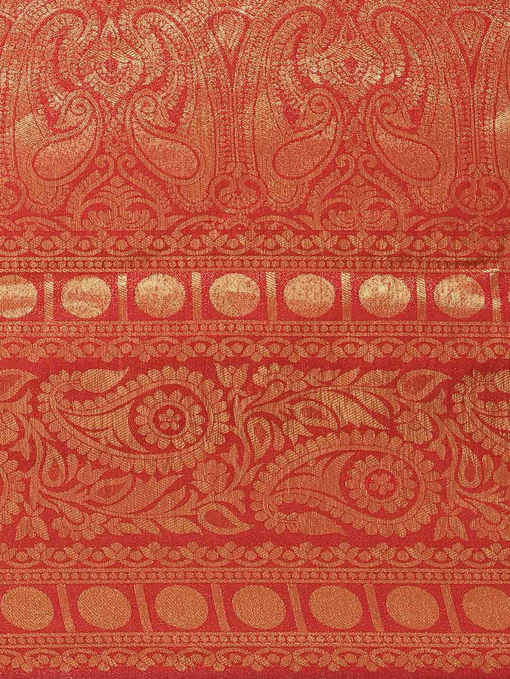 Exclusive  Red Colour Banarasi Silk Saree with Zari Work