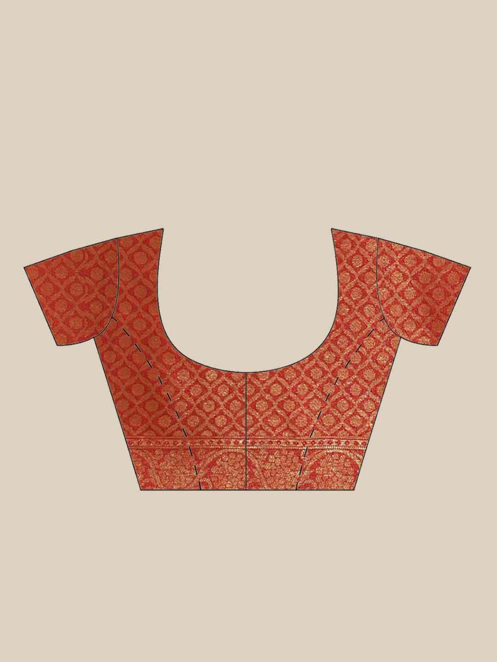 Exclusive  Red Colour Banarasi Silk Saree with Zari Work
