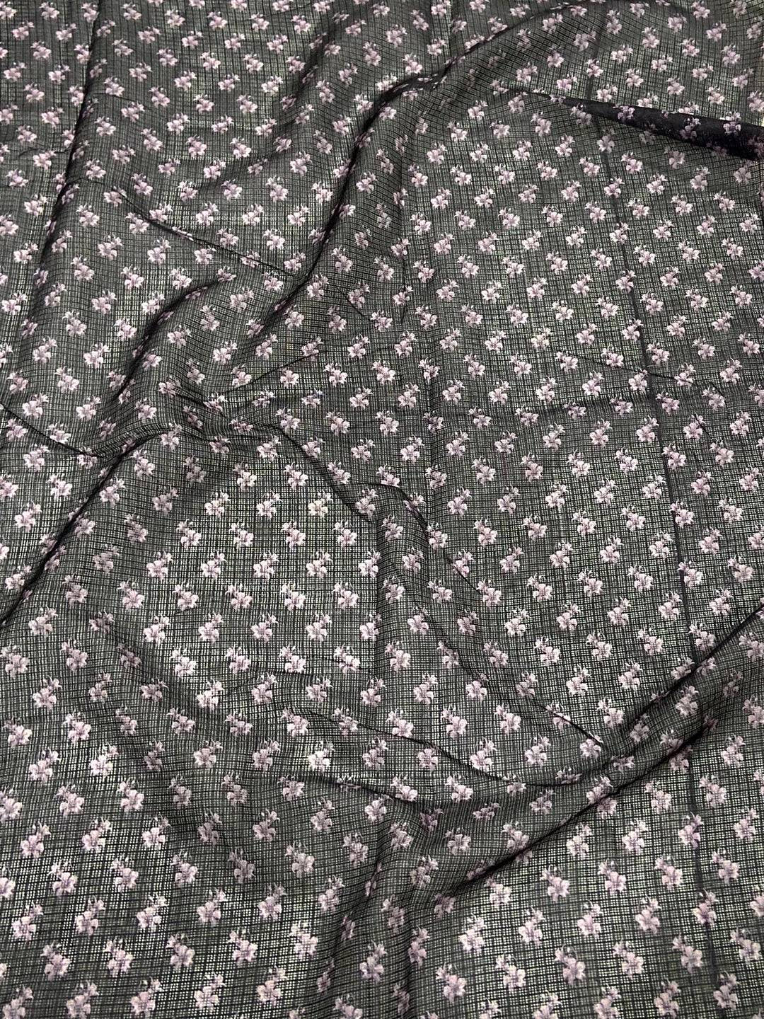 Light Lavender Soft Kota Floral Print Saree