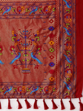 Design Soft Chanderi Silk Patola Festive Wear Saree