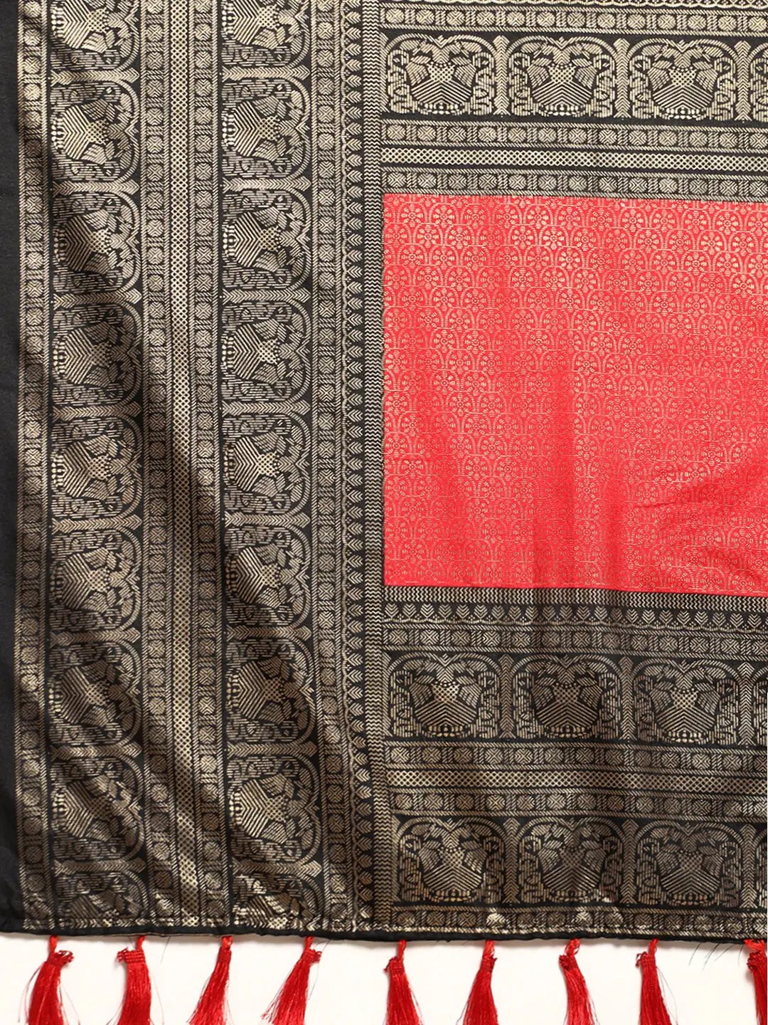 Soft Chanderi Silk Patola Saree With Foil Border Work 