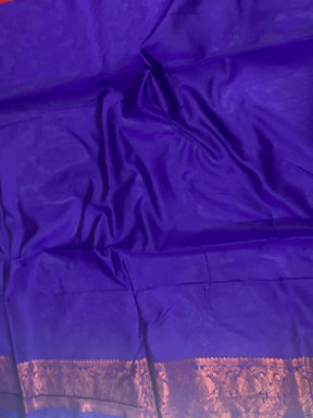 Rose Red Tussar Silk Ikkat Weaving Saree

