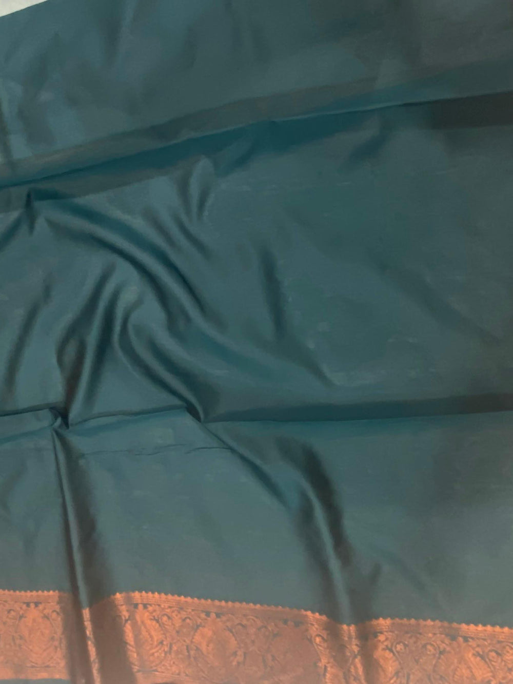 Blue Tussar Silk Ikkat Weaving Saree