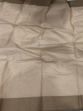 Gold Banarasi Tissue Silk Butti Design Saree