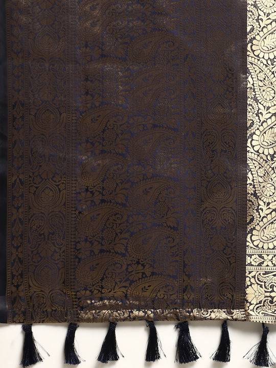  Kanjivaaram Zari Pattu Border Banarasi Silk Saree