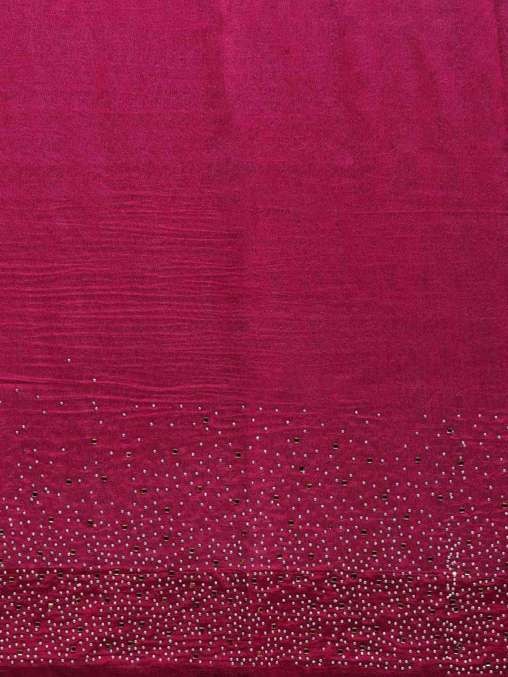  Embellished Maroon colour  Poly Silk Saree 