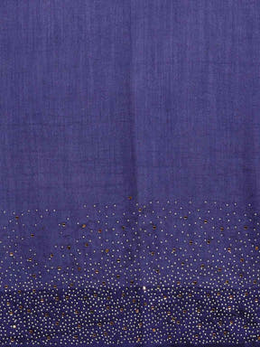 Exclusive  Embellished Navy Blue Colour Poly Silk Saree