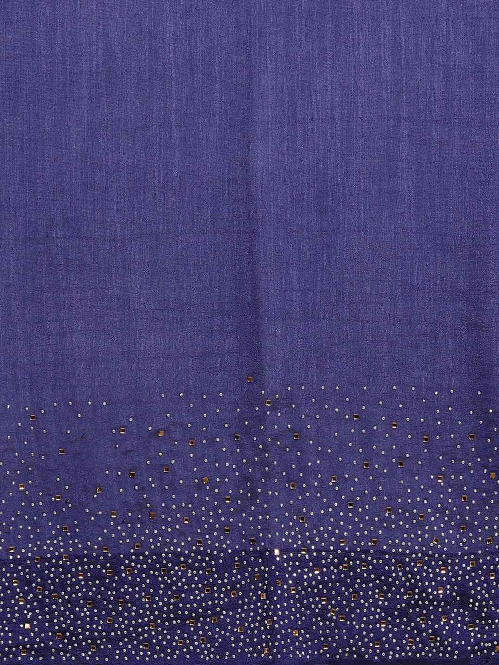 Exclusive  Embellished Navy Blue Colour Poly Silk Saree