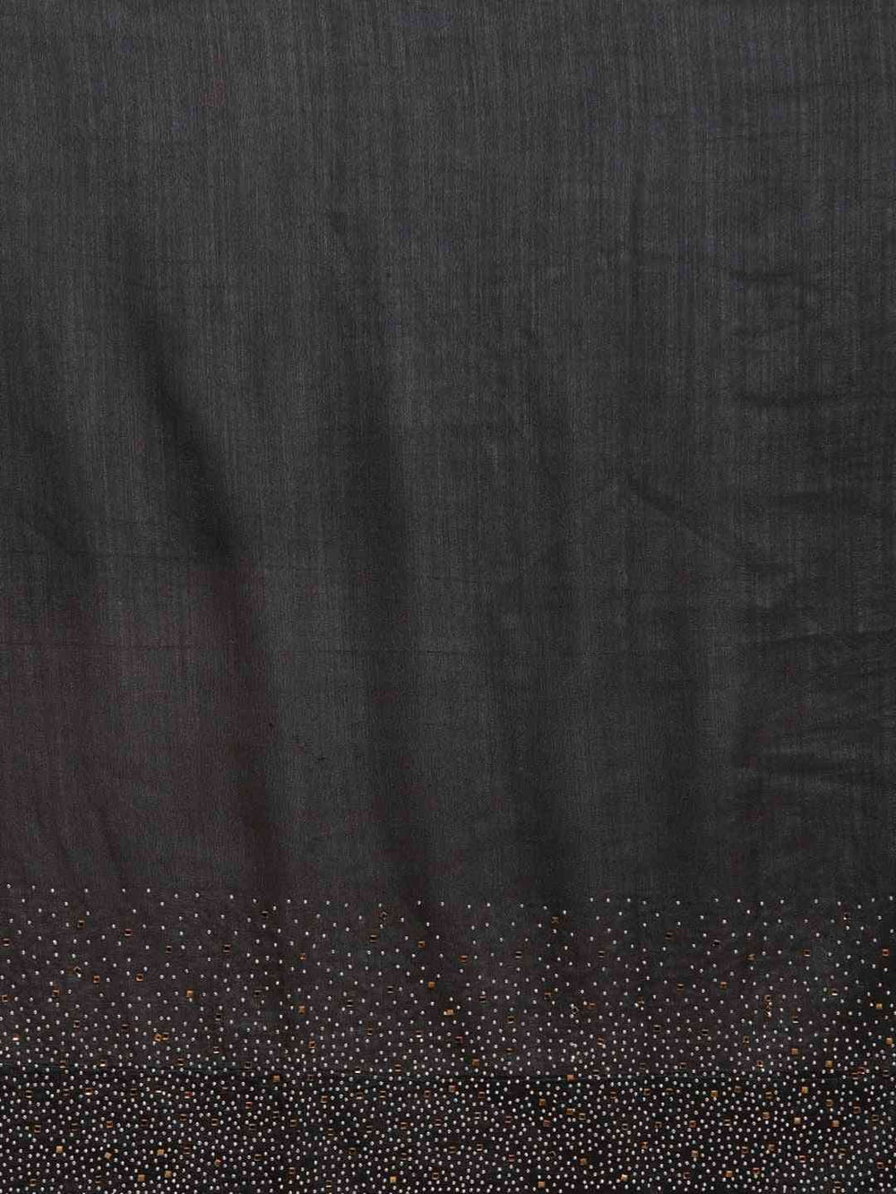  Black Colour Embellished Poly Silk Saree with Blouse