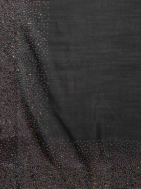  Black Colour Embellished Poly Silk Saree with Blouse