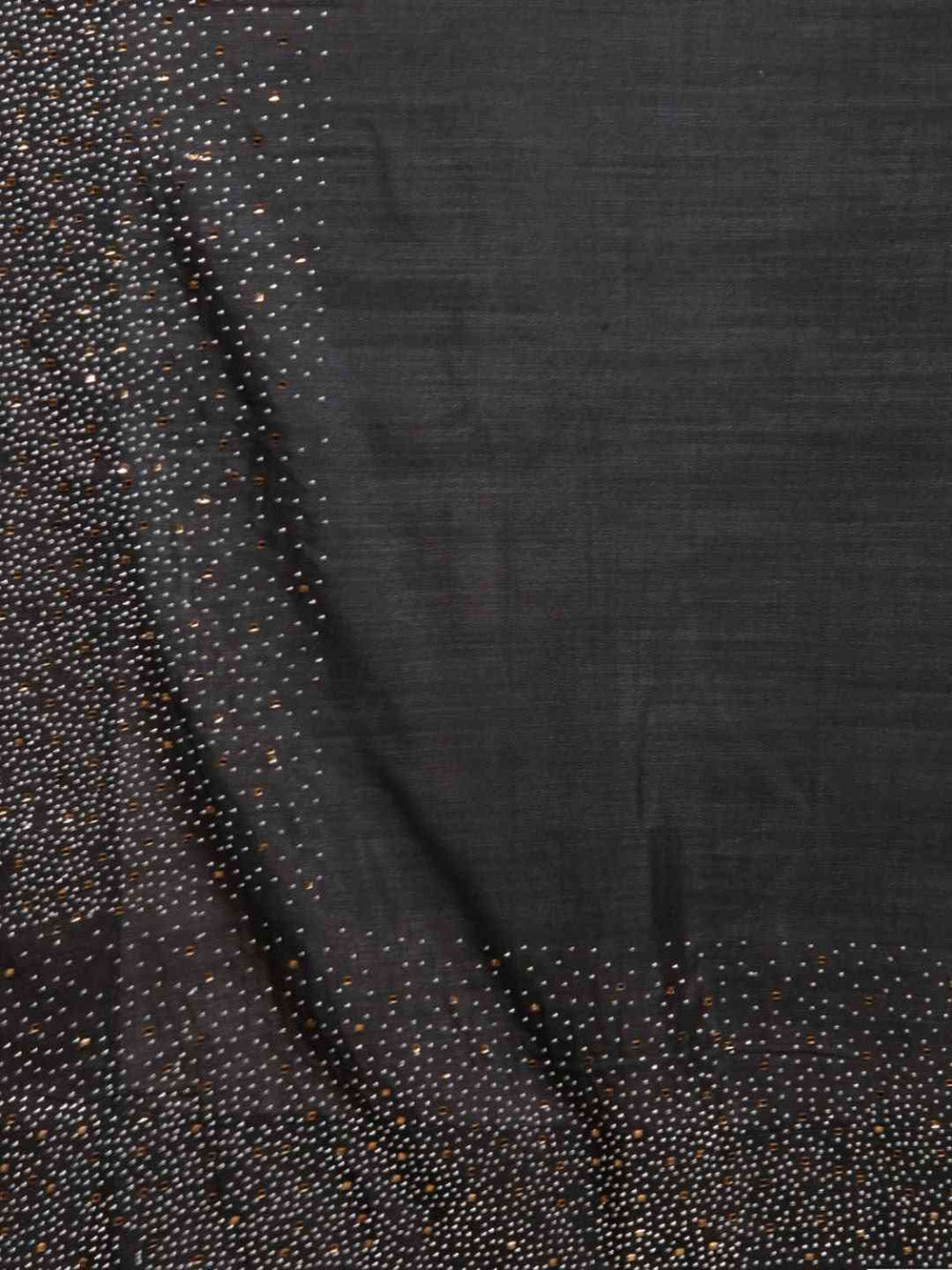  Black Colour Embellished Poly Silk Saree with Blouse