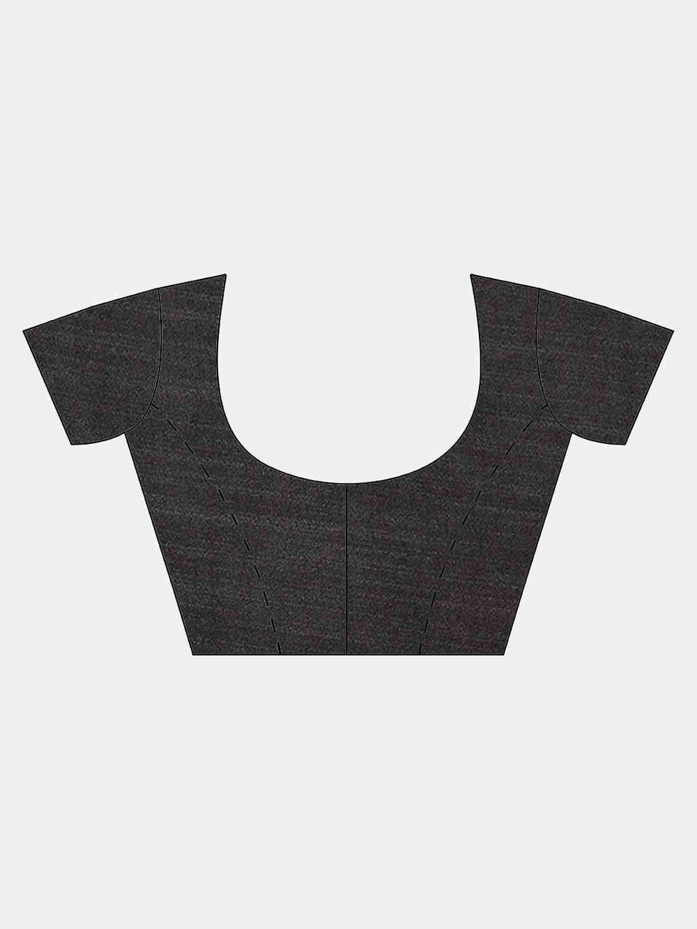  Black Colour Embellished Poly Silk Saree with Blouse