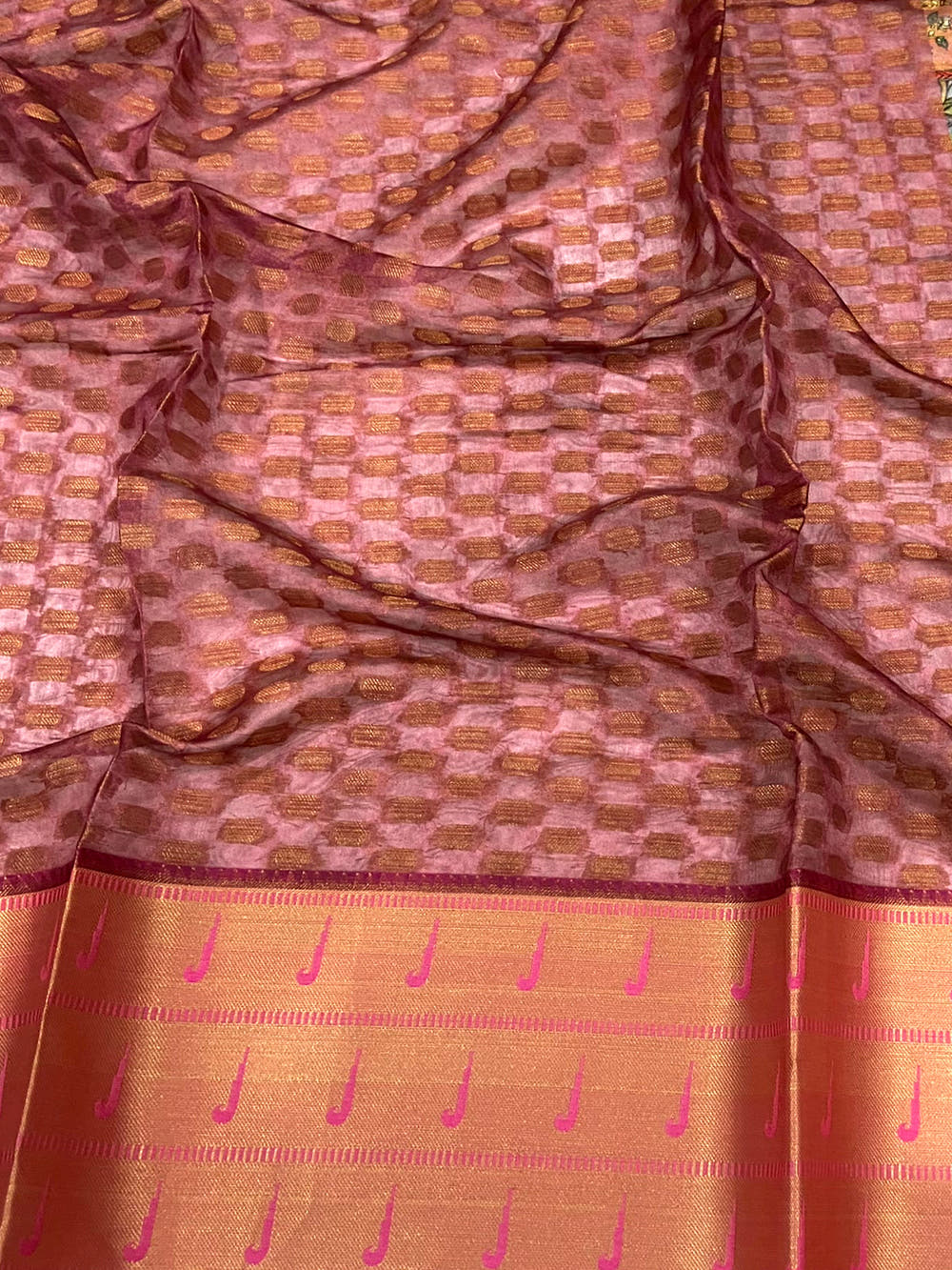 Kora Silk Madhubani Charm Saree