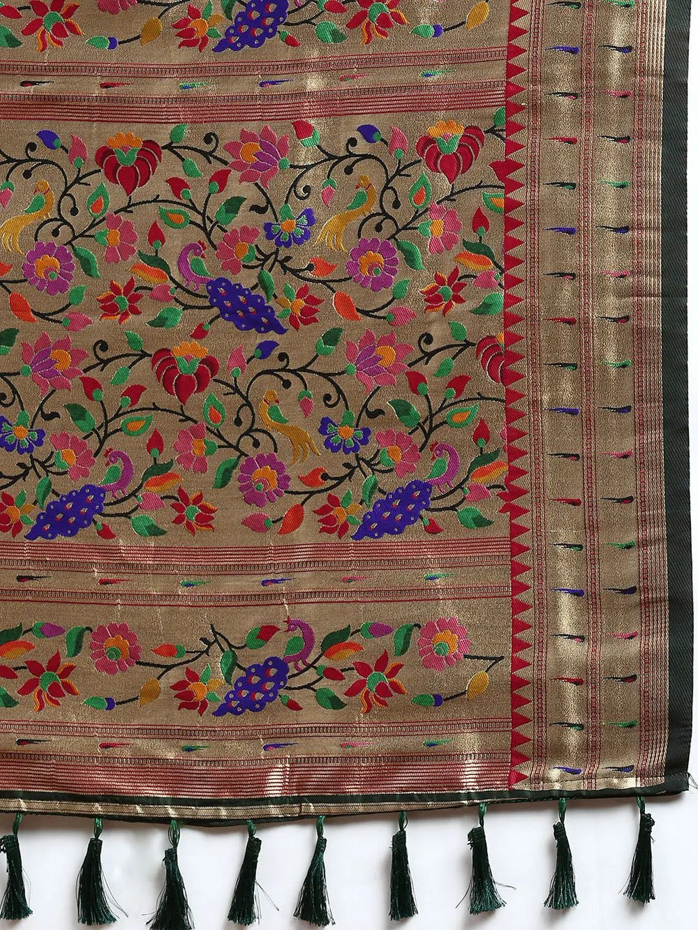 Yevla Paithani Minakari Silk Saree