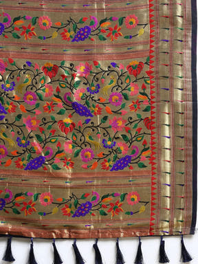 Yevla Paithani Minakari Silk Saree 