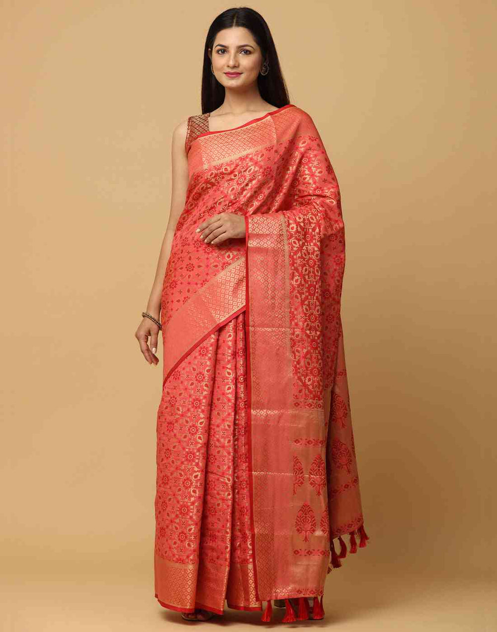 Soft Banarasi Patola Zari Saree for Party 