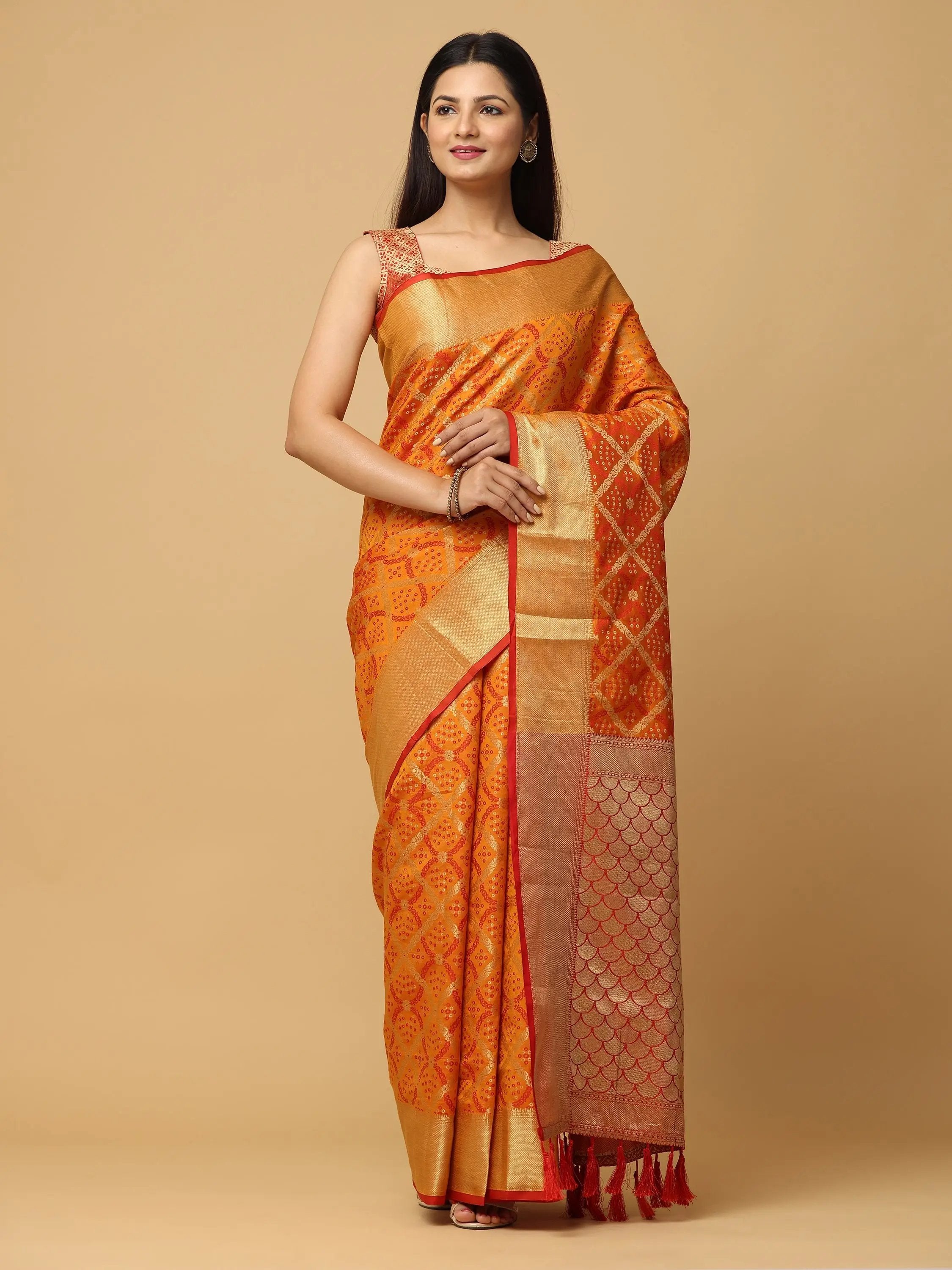 Soft Banarasi Patola Zari Saree for Party 