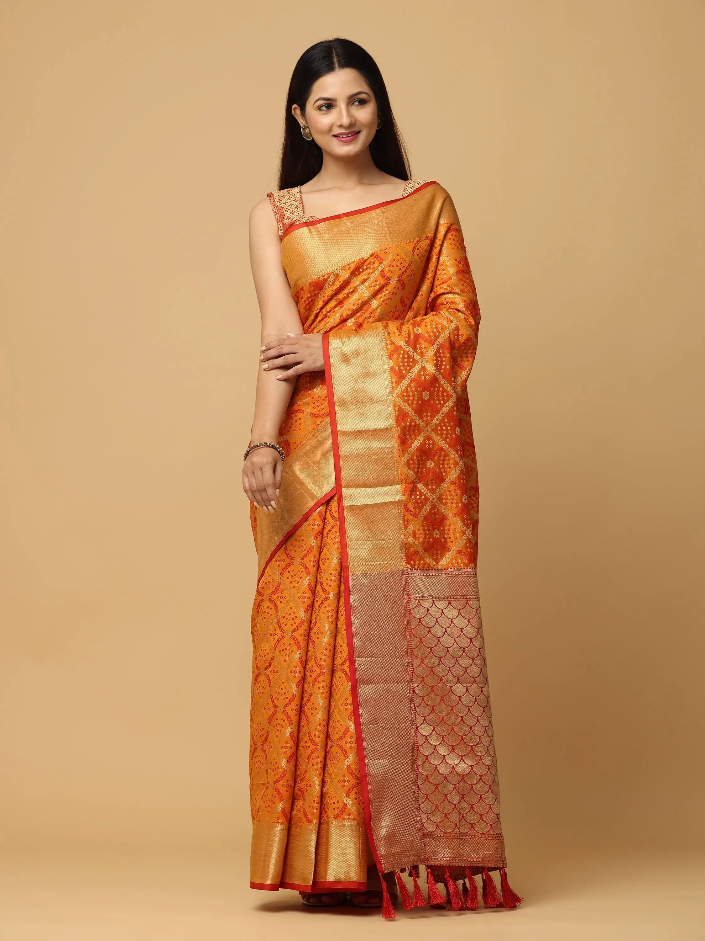 Soft Banarasi Patola Zari Saree for Party 