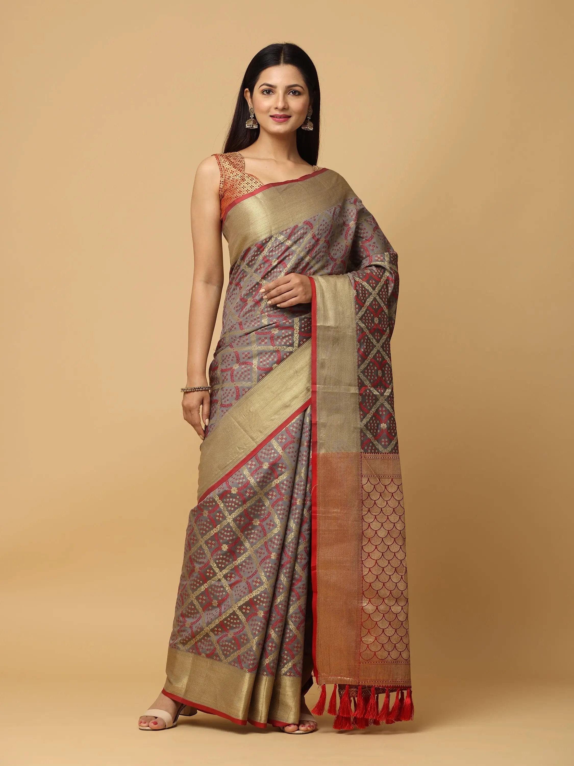 Soft Banarasi Patola Zari Saree for Party 