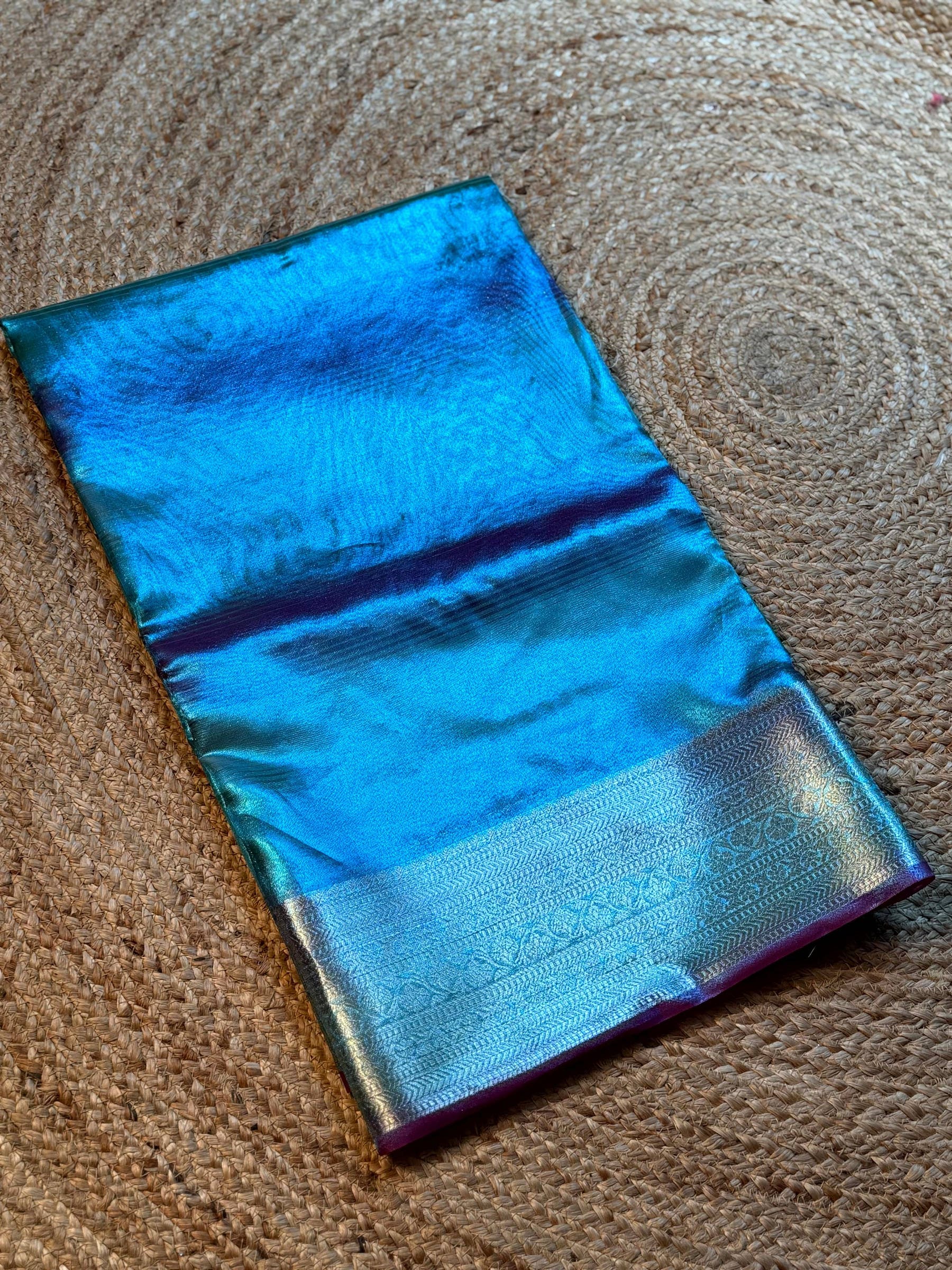 Radiance Dual Tone Tissue Silk Saree