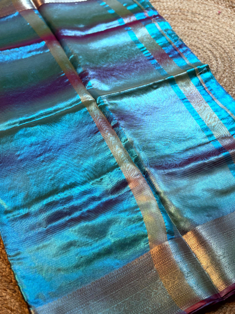 Radiance Dual Tone Tissue Silk Saree